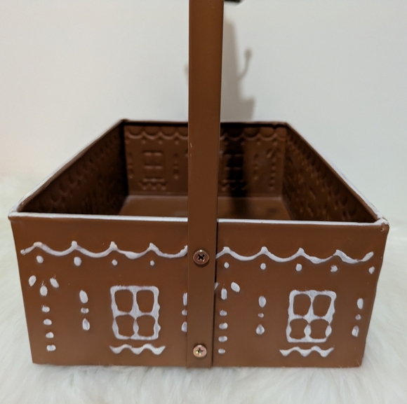 Willow & Riley Rustic Gingerbread Decor Kitchen Caddy Metal Organizer New! - Picture 9 of 12